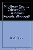 Middlesex County Cricket Club first-class records, 1850-1998