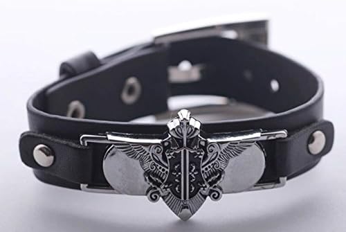 New Arrival Kuroshitsuji Black Butler Leather with Alloy Bracelet