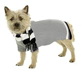 Eigenschaften Karlie  / KARLIE Pullover mit Schal für Hunde grau/schwarz in 3 Größen (von 23 - 40cm)