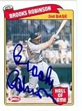 Brooks Robinson Autographed/Hand Signed Baseball Card (Baltimore Orioles) 1989 Swell Legends Card