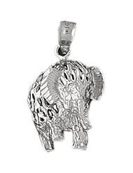 Clevereves 14K White Gold Pendant Chinese Dragon 9.4 - Gram(s)
