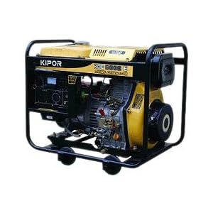 Kipor KDE5000E 5000-Watt Diesel Open Frame Generator by 