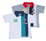 Infant Boys' Polo Shirt with Racecar Patches