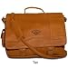 NBA New Jersey Nets Tan Leather Porthole Laptop Briefcase