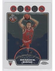 Derrick Rose RC (Rookie Card) Chicago Bulls (Basketball Card) 2008-09 Topps Chrome #181