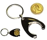£1 Coin Key Ring Trolley Token Metal Holder