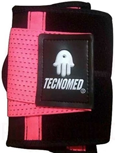 Tecnomed Best Adjustable Waist Cincher Workout Belt Burns Fat Faster Plus Instantly Slims Waist and Moves with You to Provide Critical Lower Back and Core Support for Lifting and Workouts PinkXL