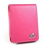 Apple 3rd Generation iPod Nano 4gb 8gb Video Premium Leather Flip Carrying Case with Rotating Belt Clip And Bundle With 3 Pcs Full Body Shield Protector - Available in 5 Colors, MAGENTA (MP3 Player NOT Included)