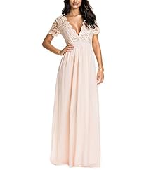 Sexy V-neck Chiffon/Polyester Lace Fitted Prom Dress/Party Dress/Wedding Dress/Maxi Dress 