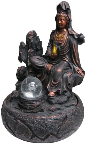 Buddha Indoor Table Top Water Fountain with Glassball