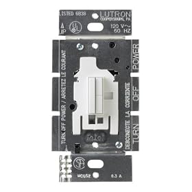 Lutron AB-ADH-WH Abella Companion Dimmer with Wallplate, White by Lutron