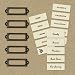 Eco-Modern Metal Art Label Holders & Labels - 20 Pieces