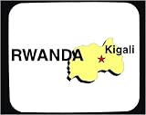 Mouse Pad with africa, map, kigali