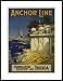 Anchor Line, Art Poster with Metal Frame, poster size: 24 x 36
