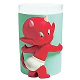 HOT STUFF - VERRE / POT A BROSSE A DENT HOT STUFF HIGIENIQUE - PVC - 11 CM ENVIRON - DEMONS ET MERVEILLES - USTENSILE / ACCESSOIRE SALLE DE BAIN HARVEY COMICS