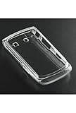 MyBat BlackBerry Torch 9800 Gummy Cover - Transparent Clear/Solid Black