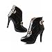 Carol Shoes Fashion Women's Hot Sale Western Buckle New Arrival Party Stiletto High Heels Ankle Boots