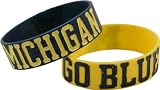 Forever Collectibles NCAA Michigan Bulky Bandz Bracelet 2-Pack