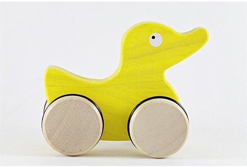 Begin Again Wooden Push Around Duck