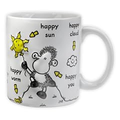 Sheepworld 41658 Tasse mit Erhabung "happy sunshine day for you"