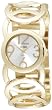 XOXO Women's XO5211 Silver Dial Gold-tone Open Link Bracelet Watch