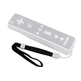 Controller Sticker w/ Wrist Strap for Nintendo Wii, Silver Fabric
