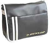 Dunlop Messenger Bag - Black + White