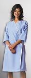 FRONT OPENING MAMMOGRAPHY Hospital Gowns (2pk), Blue