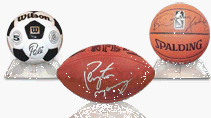 BCW Deluxe Acrylic Ball Stand - Hold Football, Basketball, Volleyball or Soccer Ball - Display Stand or Holder