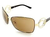 New Authentic Escada SES596 SES-596 300Y Golden Brown Swarovsky Sunglasses 64-12-130