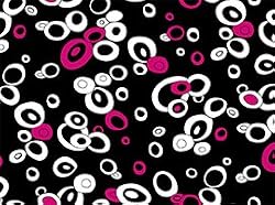 By the Yard Marie Osmond Fuchsia Rings Quilt Fabric