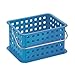 iDesign Storage Organizer Basket, for Bathroom, Health and Beauty Products - Small, Blue