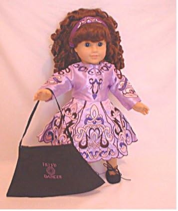 Irish Dance Dress in Lavender. COMPLETE Outfit with Shoes! Fits 18" Dolls like American Girl®