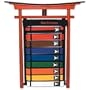 Wall Mountable Solid Wood 10 Belt Display