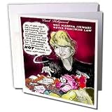 Londons Times Funny Panel Hollywood Cartoons - Why Martha Stewart Would Not Make A Good Lawyer - Greeting Cards-12 Greeting Cards with envelopes