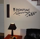 garage logos:GARAGE WALL PONTIAC RACING LOGO DECAL STICKER ART 07