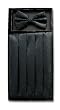 Cumberbund & BowTie BLACK PAISLEY Men's Cummerbund & Bow Tie Set