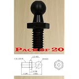 Ball Studs 10mm =( 3/8")5/16 X 18 Black Qty (20)