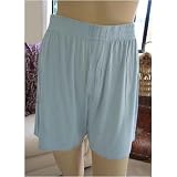 MARRIKAS BAMBOO FIBER BOXER SHORTS BLUE MEDIUM