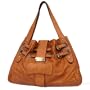 SARA- Italian Leather Double-belted Shopper Tote