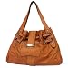 SARA- Italian Leather Double-belted Shopper Tote