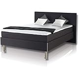 ROLLER Boxspringbett RAMONA 140x200 cm, anthrazit Bett Doppelbett