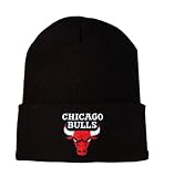 NBA Retro Vintage Chicago Bulls Cuff Beanie - Black