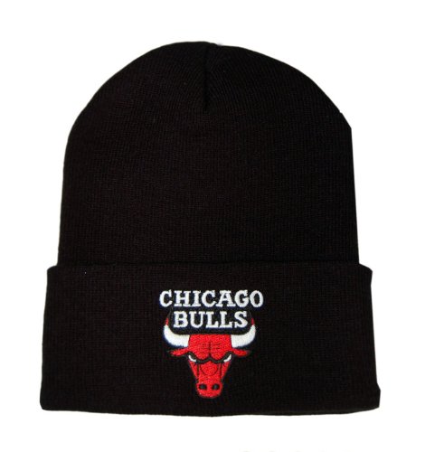 NBA Retro Vintage Chicago Bulls Cuff Beanie - Black