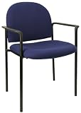 New Comfortable Stackable Steel Side Chair with Arms.