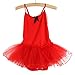 ROPALIA Girls Party Ballet Tutu Dance Dresses Kids Leotard Sleeveless Skirt