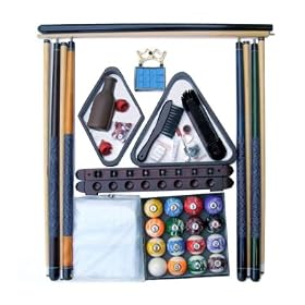 Click here to buy Billiard Pool Table Accessory Kit W  Swirl Marble Style Ball Set.