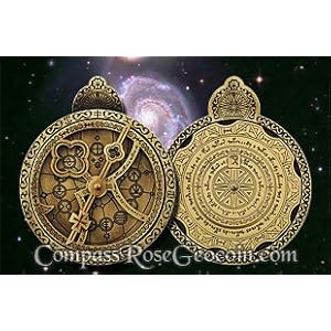 Click to read our review of Geocaching Coins: Bronze Cosmolabe Geocoin