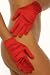 Satin-Handschuhe kurz Damen rot OS