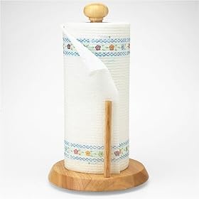 Exeter Rubber Wood Upright Paper Towel Holder